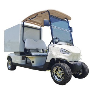 2 Seats Hotel Resort used electric room service food delivery golf carts with closed box