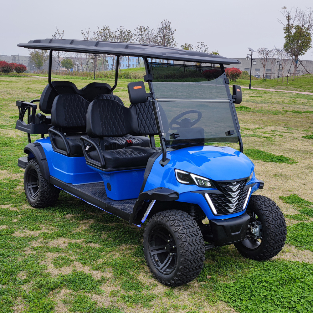 6 Person Custom 72v Ac System Small Electric Club Car Street Legal Golf Carts Voiturette Electrique Cheap Golf Cart For Sale