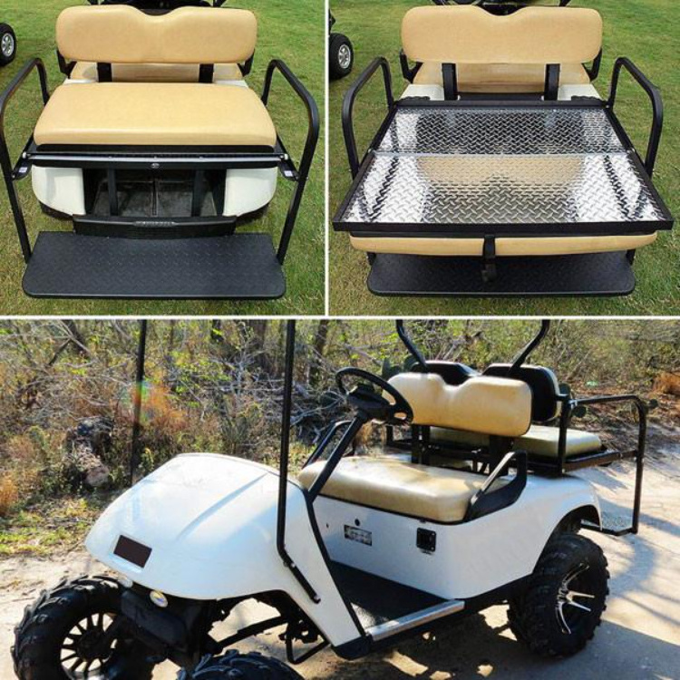 Hot Sale Wholesale Price used golf cart rear flip flop seat for ezgo txt