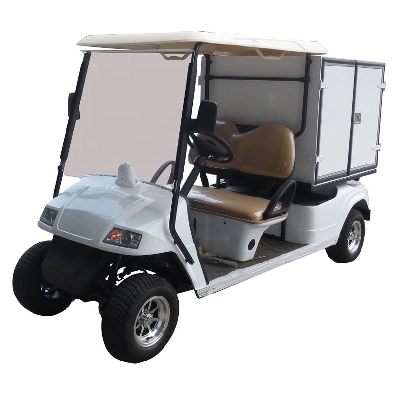 Electric Food Delivery Room Service Resort Used Golf Cart with insulating dining box