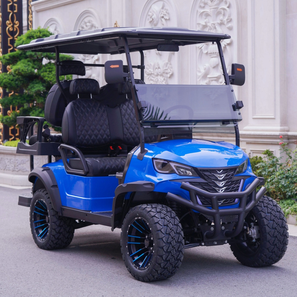 Brand New Design Factory 2+2 Seat Sightseeing Bus Club Cart Electric Golf Buggy Hunting Car with CE DOT