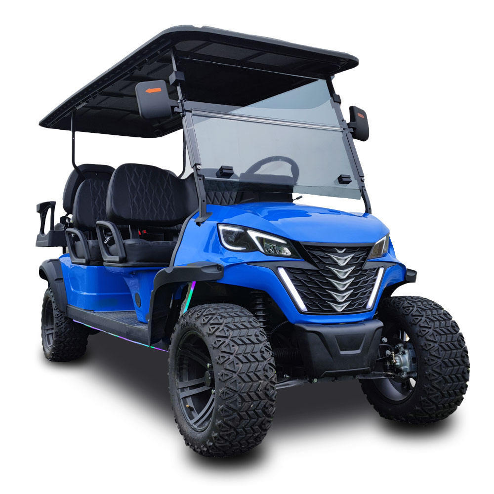 Lexsong carreta electrica 72v ac system 4kw/5kw/7.5kw ac motor 126ah lithium battery golf carts