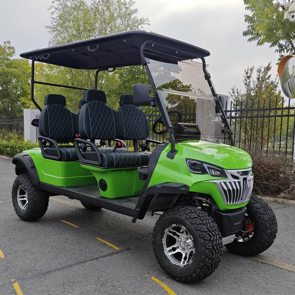 Solar powered 72v mini electric golf carts electric 6 seater for sale