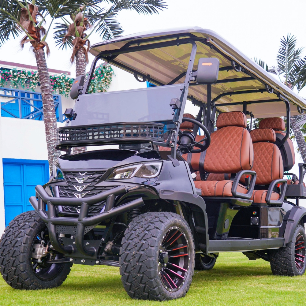 Durable Long Range Fast 4 Wheel 72V Electrical Mini Jeep Golf Cart USA with Lithium Battery