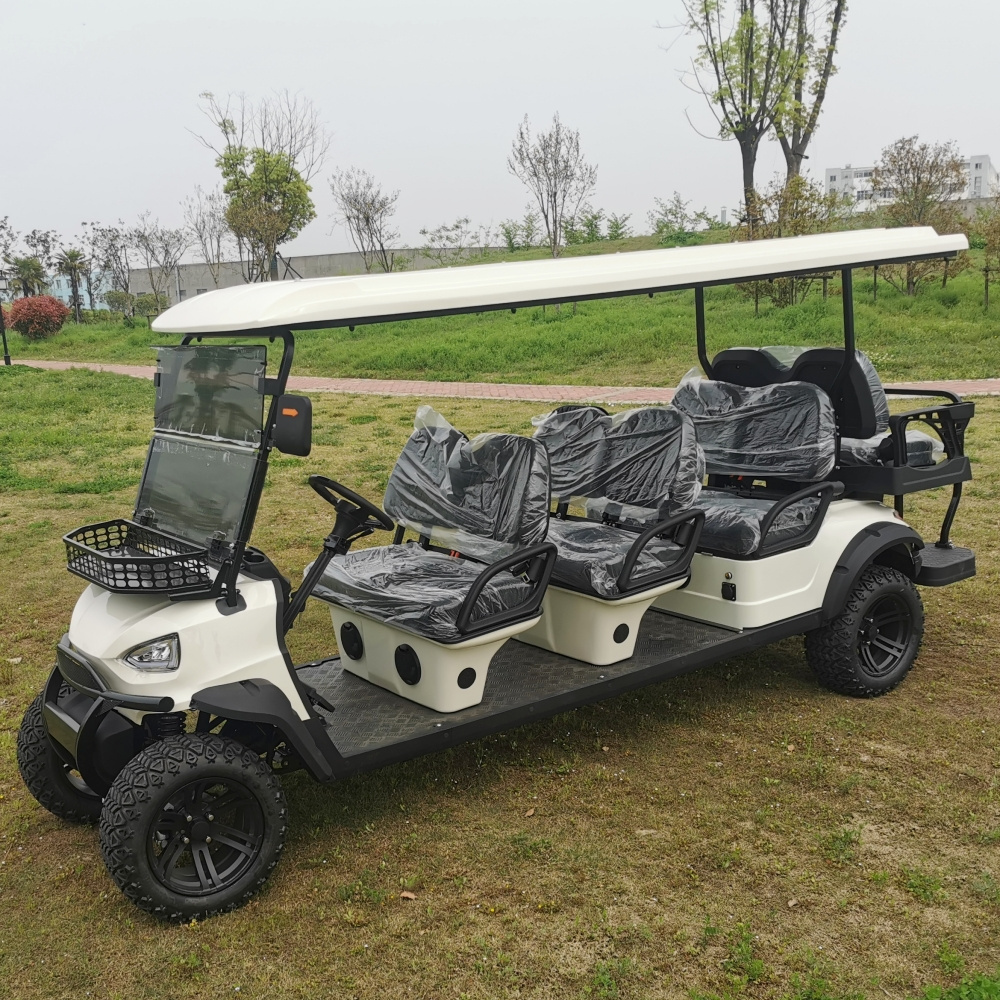 New Electric Lithium Gulf Cart Large 8 Seat Classic Golf Cart 14