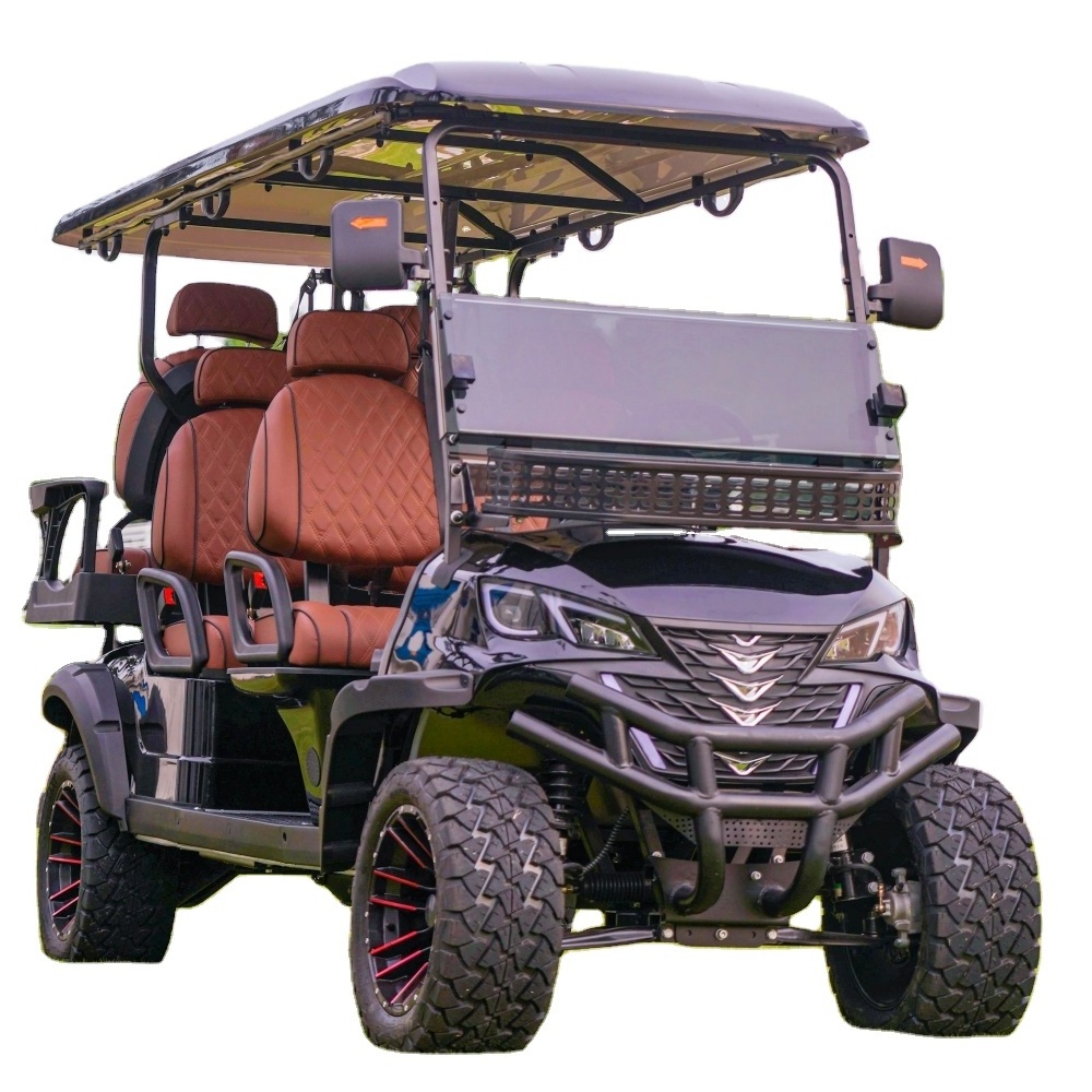 Durable Long Range Fast 4 Wheel 72V Electrical Mini Jeep Golf Cart USA with Lithium Battery