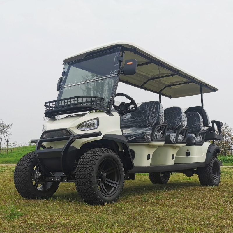 New Electric Lithium Gulf Cart Large 8 Seat Classic Golf Cart 14