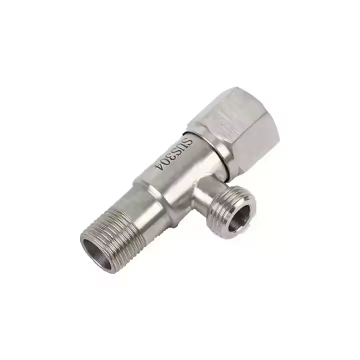 brass stainless steel water toilet pressure reduc control cock angle valve