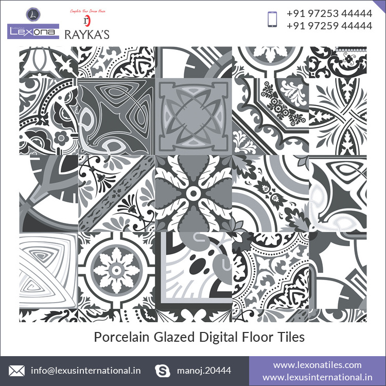 Moroccan Design Porcelain Floor Tiles for Bedroom Hall Kitchen Satin Matt Surface with AAA Grade Quality