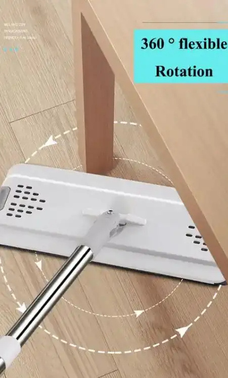 360 Degree Rotation floor mopping robot cleaning magic flat mop for floor cleaning and bucket set