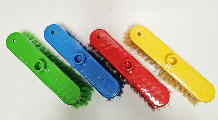 Low price floor cleaning broom manufacture plastic broom head for home