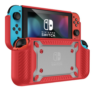 Leyi Top Selling Game Accessories housing shell silicone TPU case Anti-fall Protective Cover for Nintendo Switch OLED