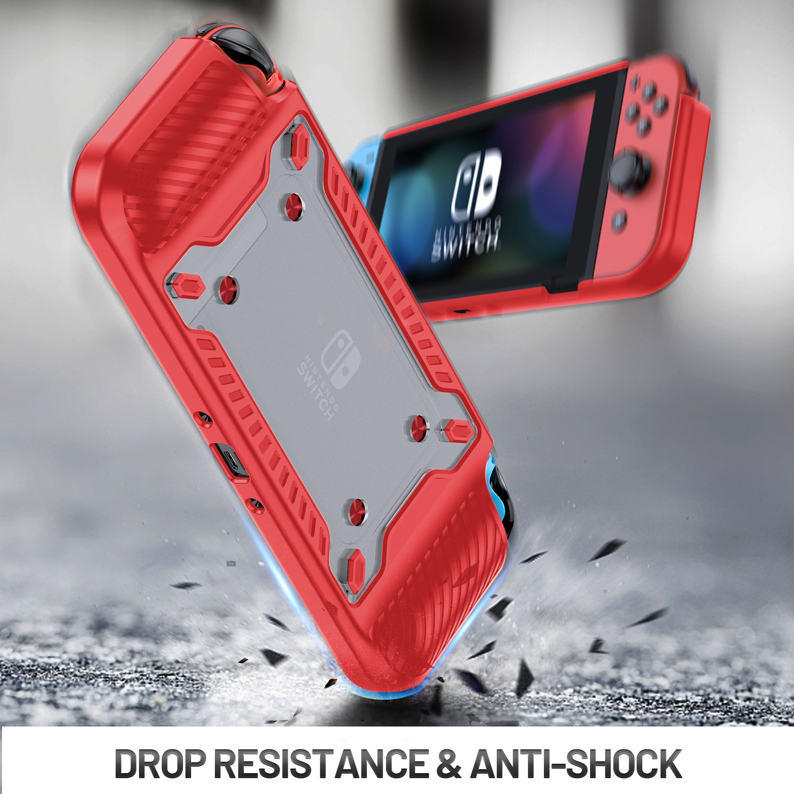 Leyi Top Selling Game Accessories housing shell silicone TPU case Anti-fall Protective Cover for Nintendo Switch OLED