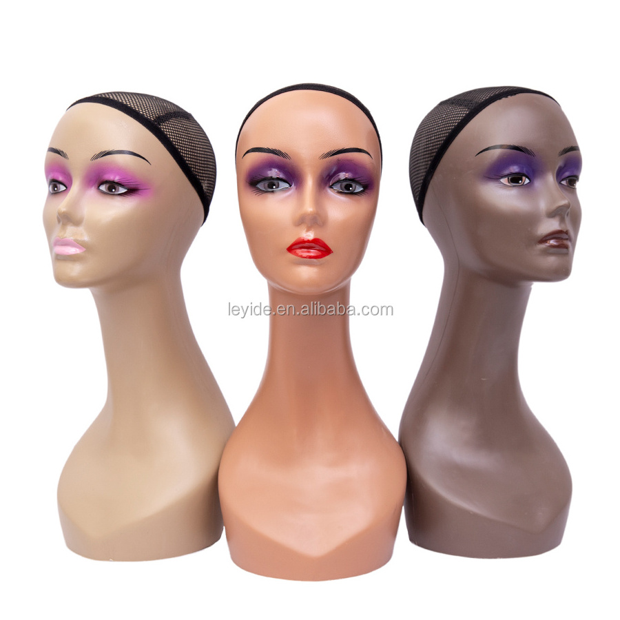 Mannequin Head for Wig Display Wig Head Stand Female Model Without Shoulders Mask Sunglass Hat Hair Wigs Display Stand