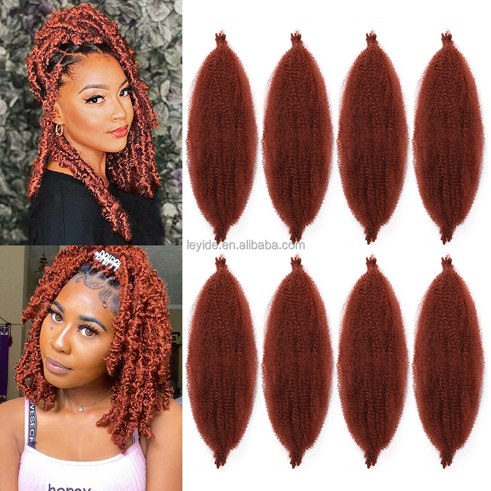 High Quality 16inch 24inch Afro Springy Twist Hair Soft Springy Afro Twist Crochet Braids Hair for Spring Twist Butterfly Locs