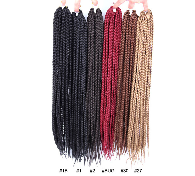 AliLeader Yaki Synthetic Fiber Braiding Hair Crochet Micro Knotless Box Braids for African Hair Braids