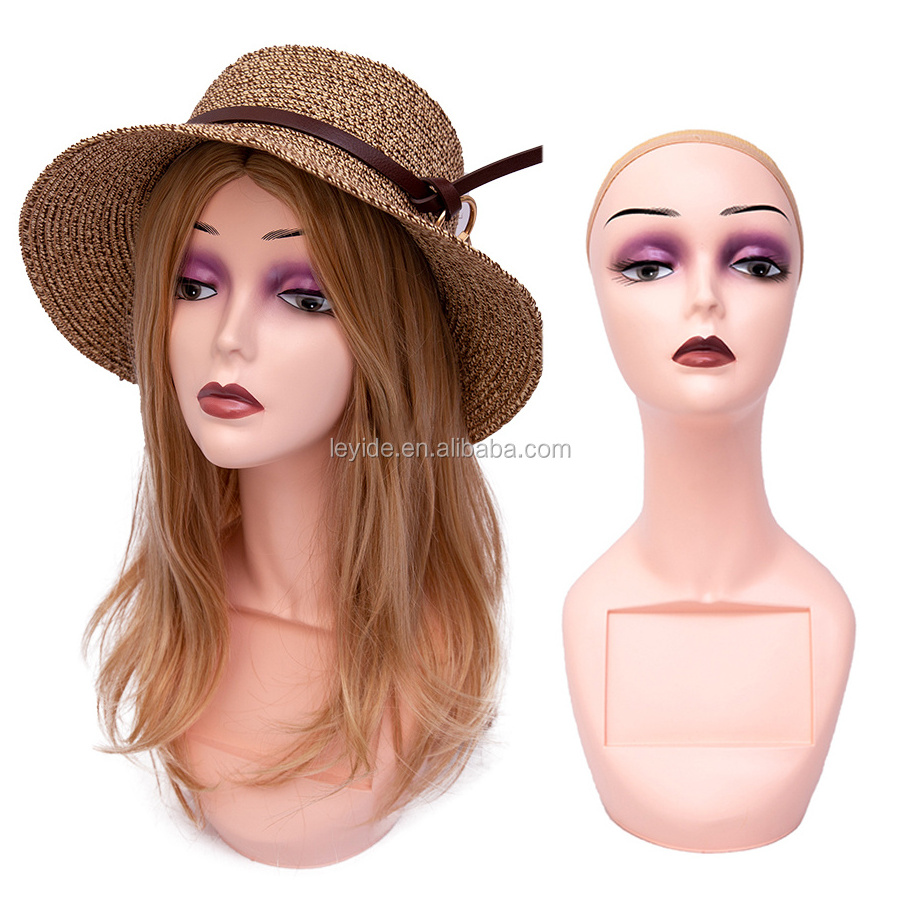 Mannequin Head for Wig Display Wig Head Stand Female Model Without Shoulders Mask Sunglass Hat Hair Wigs Display Stand