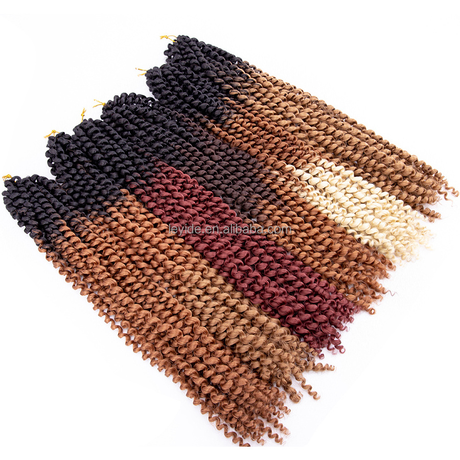 Wholesale Synthetic Nubian Water Wave Curly Braid Crochet Hair Extension Passion Twist Hair