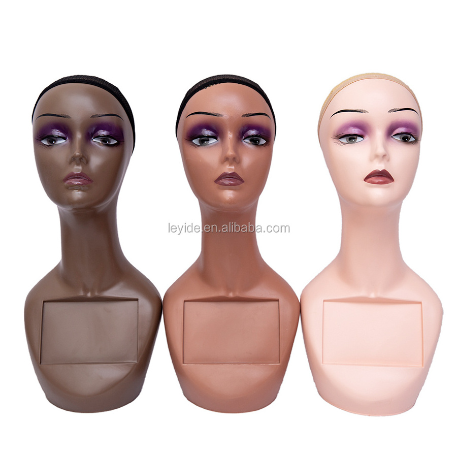 Mannequin Head for Wig Display Wig Head Stand Female Model Without Shoulders Mask Sunglass Hat Hair Wigs Display Stand