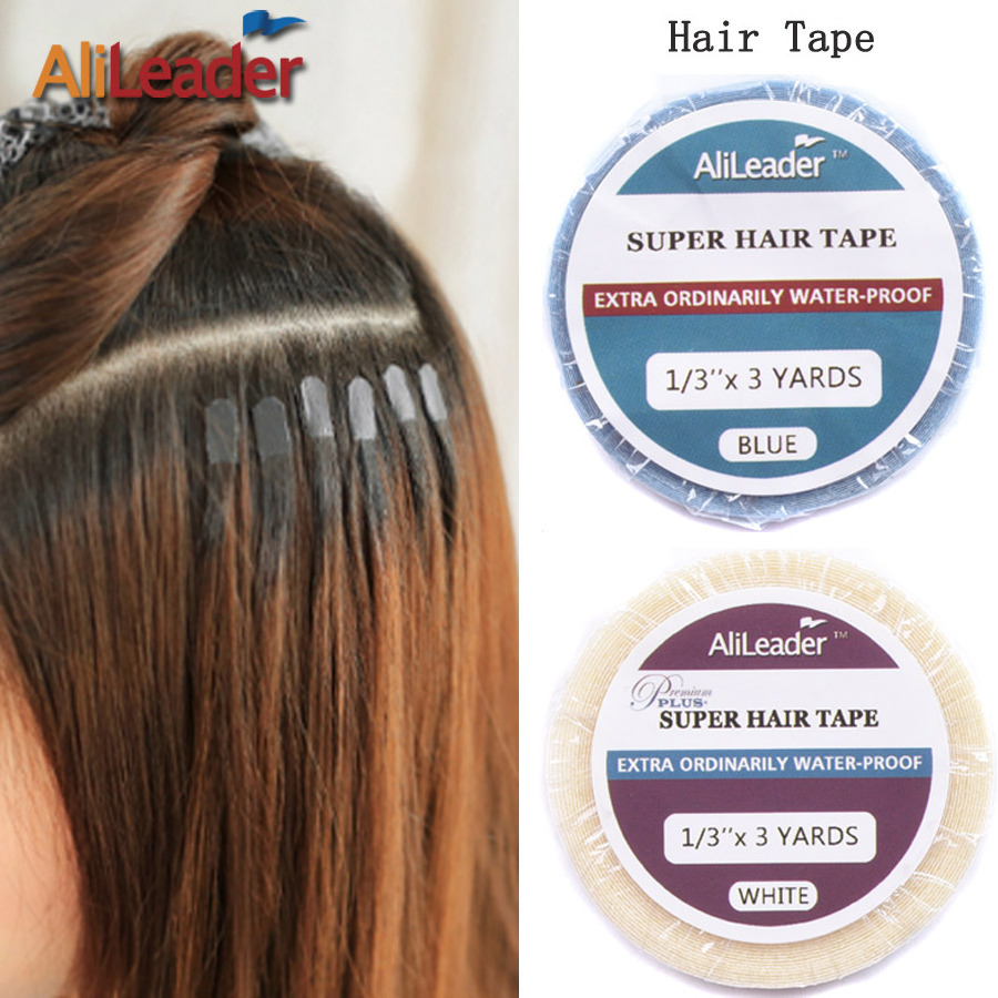 AliLeader 3-36 Yards Double Side Waterproof Adhesive Toupee Wig Tape, Hair Adhesive Glue For Lace Wig