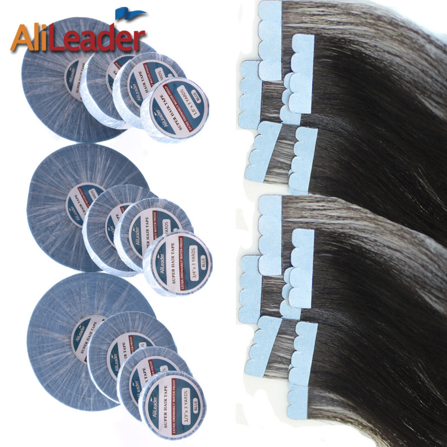 AliLeader 3-36 Yards Double Side Waterproof Adhesive Toupee Wig Tape, Hair Adhesive Glue For Lace Wig