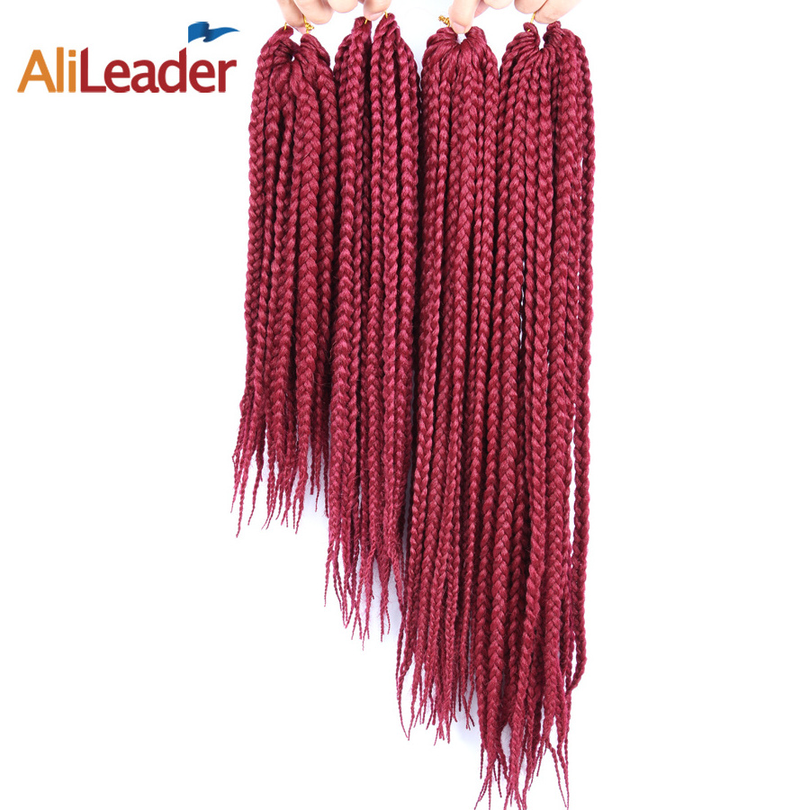 AliLeader Yaki Synthetic Fiber Braiding Hair Crochet Micro Knotless Box Braids for African Hair Braids