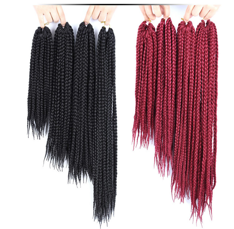 AliLeader Yaki Synthetic Fiber Braiding Hair Crochet Micro Knotless Box Braids for African Hair Braids