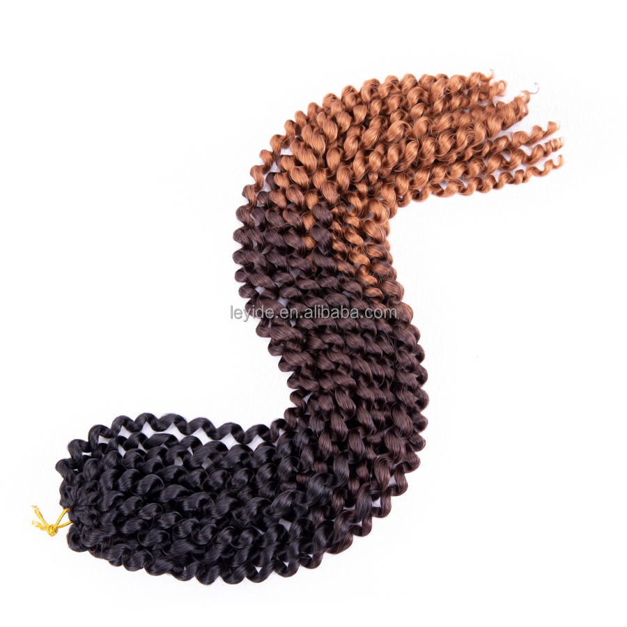 Wholesale Synthetic Nubian Water Wave Curly Braid Crochet Hair Extension Passion Twist Hair