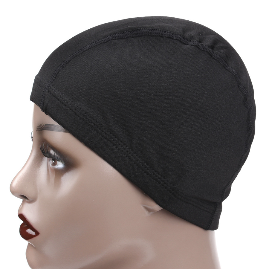 AliLeader Black Color Spandex Dome Wig Cap For Making Wigs