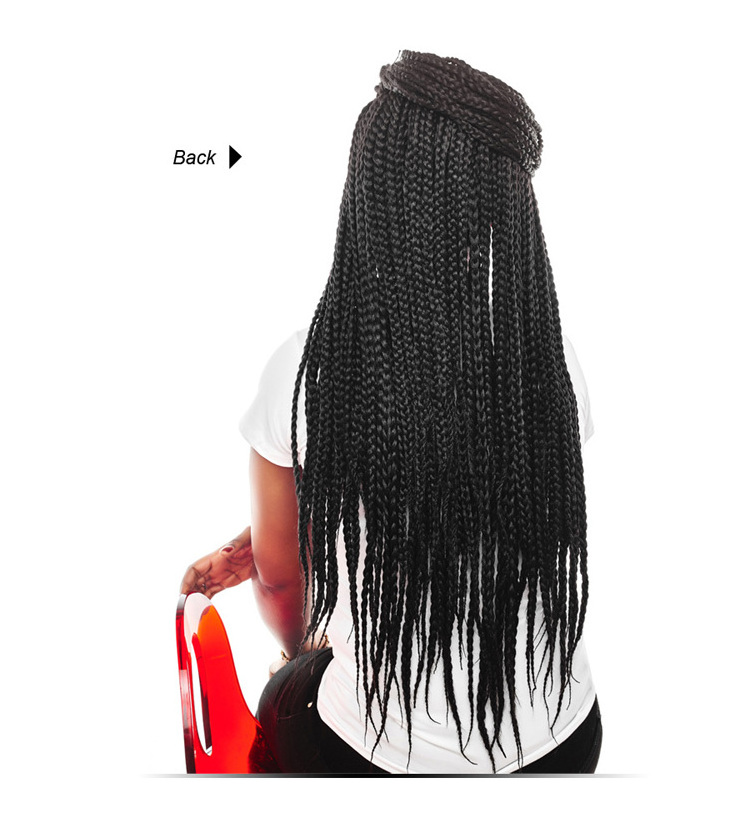 AliLeader Yaki Synthetic Fiber Braiding Hair Crochet Micro Knotless Box Braids for African Hair Braids