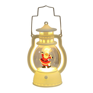 Vivid Portable Oil Lamp Christmas  Led Candle Lantern Hanging LED Night Light For Festival Party Decoration