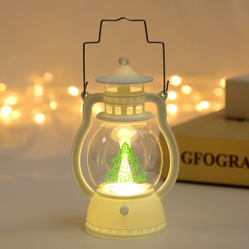 Vivid Portable Oil Lamp Christmas  Led Candle Lantern Hanging LED Night Light For Festival Party Decoration