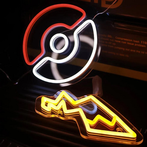 Cute Anime Face LED Neon Sign Wall Art Home Decor Custom TV Series Anime Cartoon Night Lamp Kids Teens Bedroom Game Room Light