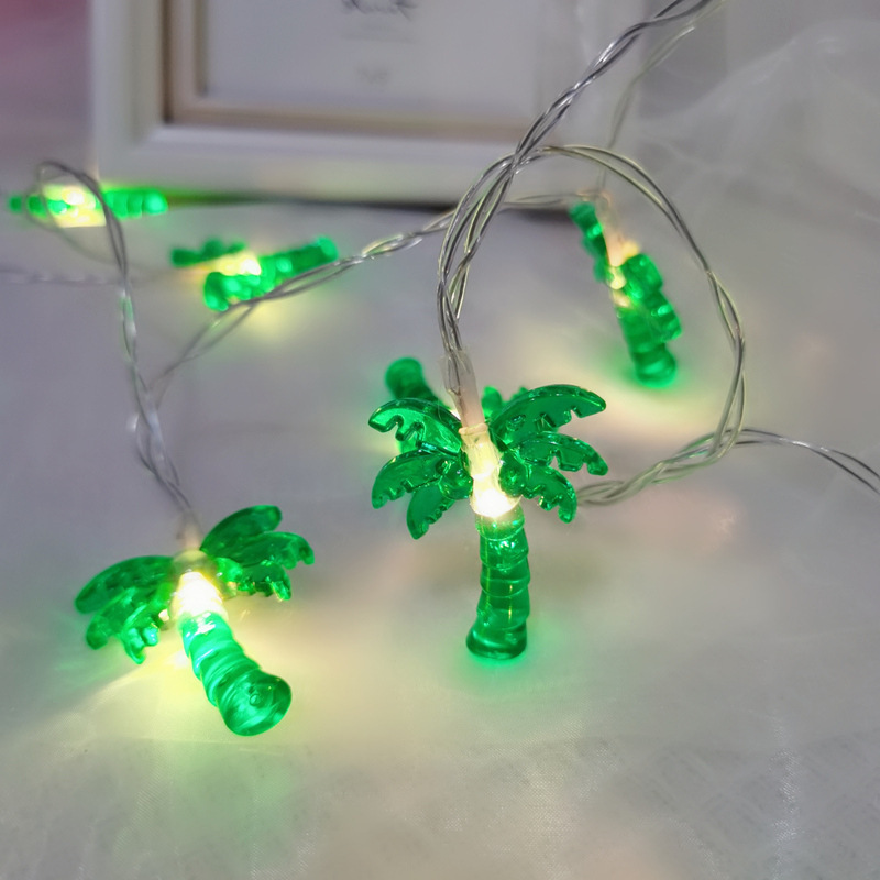 Battery Operated Pineapple Led fairy String Lights Coconut Tree Christmas Decoration Light Chain For Party Room Decor