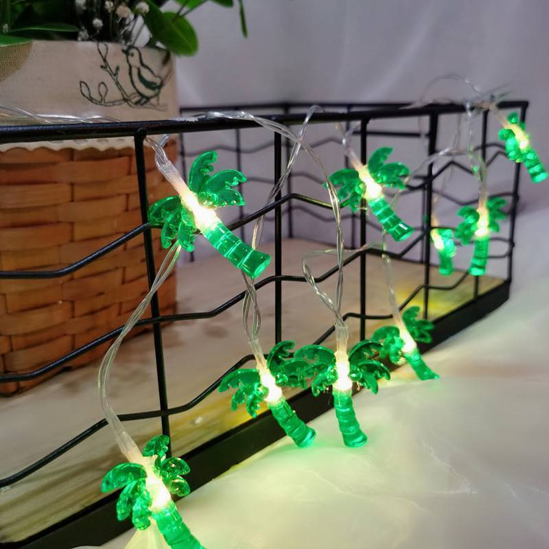 Battery Operated Pineapple Led fairy String Lights Coconut Tree Christmas Decoration Light Chain For Party Room Decor