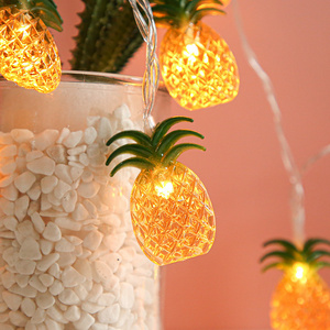 Battery Operated Pineapple Led fairy String Lights Coconut Tree Christmas Decoration Light Chain For Party Room Decor