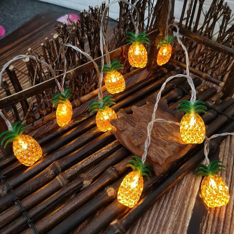 Battery Operated Pineapple Led fairy String Lights Coconut Tree Christmas Decoration Light Chain For Party Room Decor