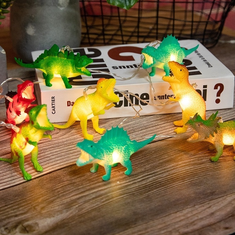 3D Cartoon LED String Lights Dinosaur Leds Fairy  Lights For Child room Decoration Vivid Animal Garlands Light Decor