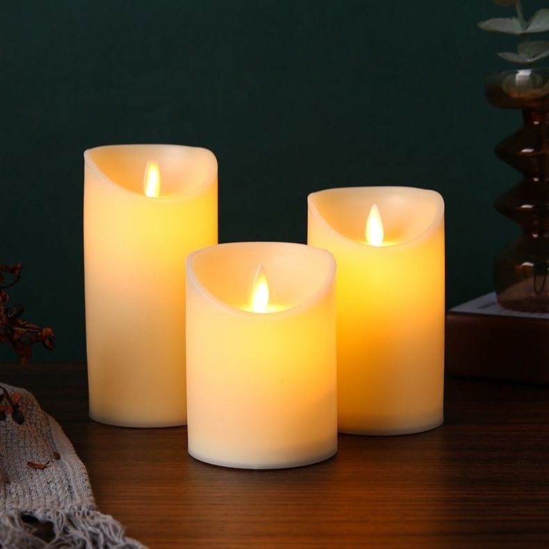 Flameless LED Candles Lights Simulated Flame Flickering Tea Light With Remote Control For Wedding Home Decoration