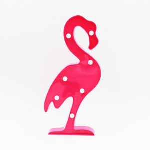 LED Flamingo Lamp Animal Shaped Night Light Indoor Marquee Plastic Table Lamp 3D LED Letter Sign Sleeping Room Decoration