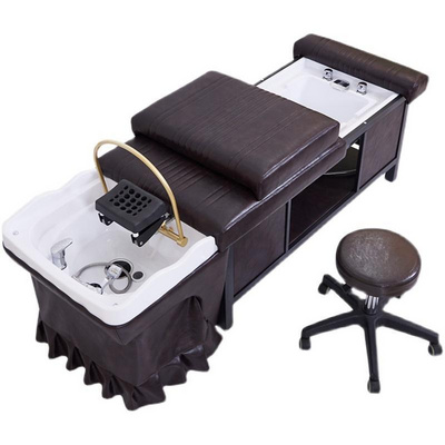 Professional Electric Shampoo Chair Barber Shop Hair Salon Furniture Steamer Water Circulation Shampoo Bed