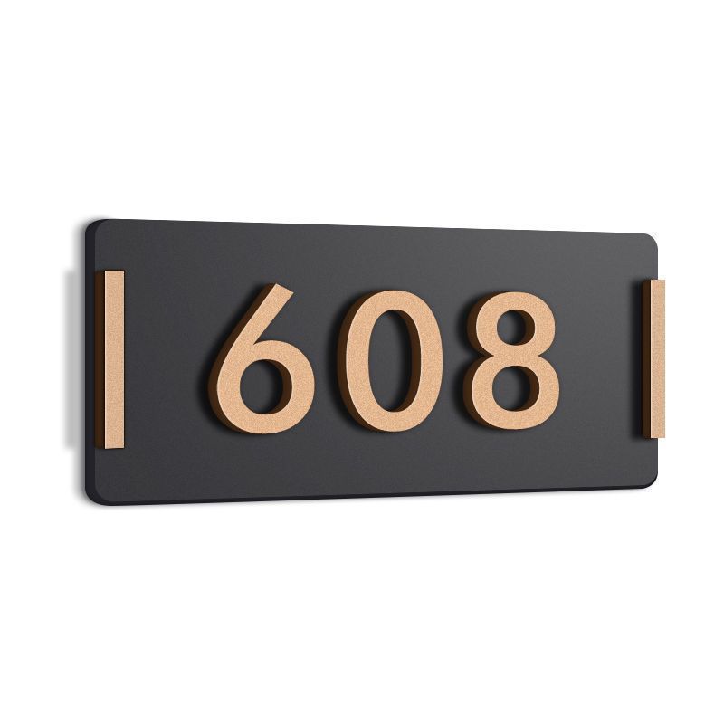 Acrylic Door Number Plate  Home Creative Personalized Room Number Sign Plate Hotel  Door Number Plate