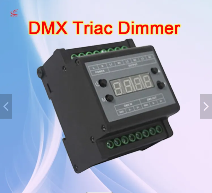 DMX303   DMX High voltage 0-10V output dimmer High Voltage 220Volt Led Dimmer Switch 3 Channels Rgb Triac Dimmer