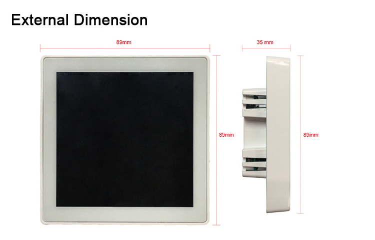 Dc12-24v Led Dali Panel Light Dimmer Aluminum Profile Wall Mounted  Screen Dali Led Touch Dimmer