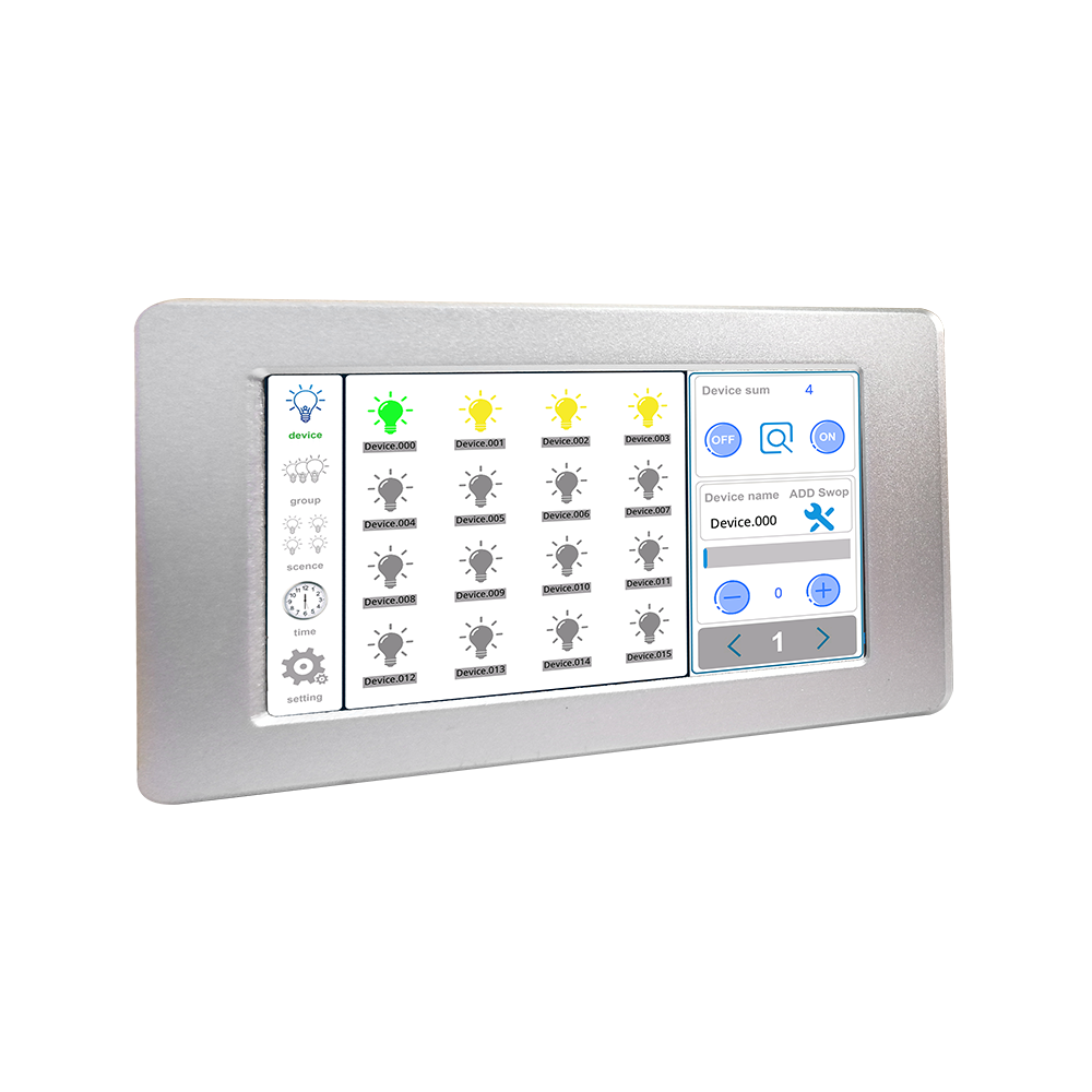 Good Performance Dali Dimmer Switch 7 inch DALI Touch Panel Screen Master Controller for Dali Bus