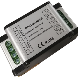 Rail type Dali Lighting Control System DALI to 0/1-10V Dimmer Switch, DALI turn  to 0-10V dimmer