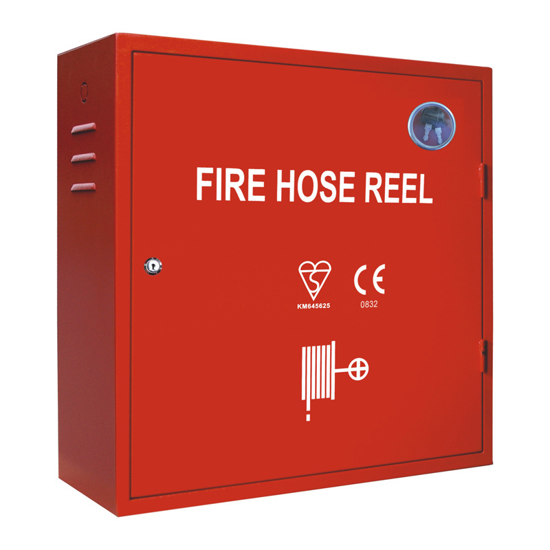 Fire Fighting Pipes Fire Protection System Stainless Steel Single Door Fire Hose Reel Cabinet