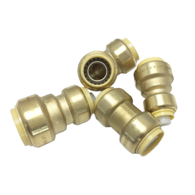 brass pipe fittings sharkbite 90 degree plumbing fittings Brass Lead Free Push Fit Fitting for water supply