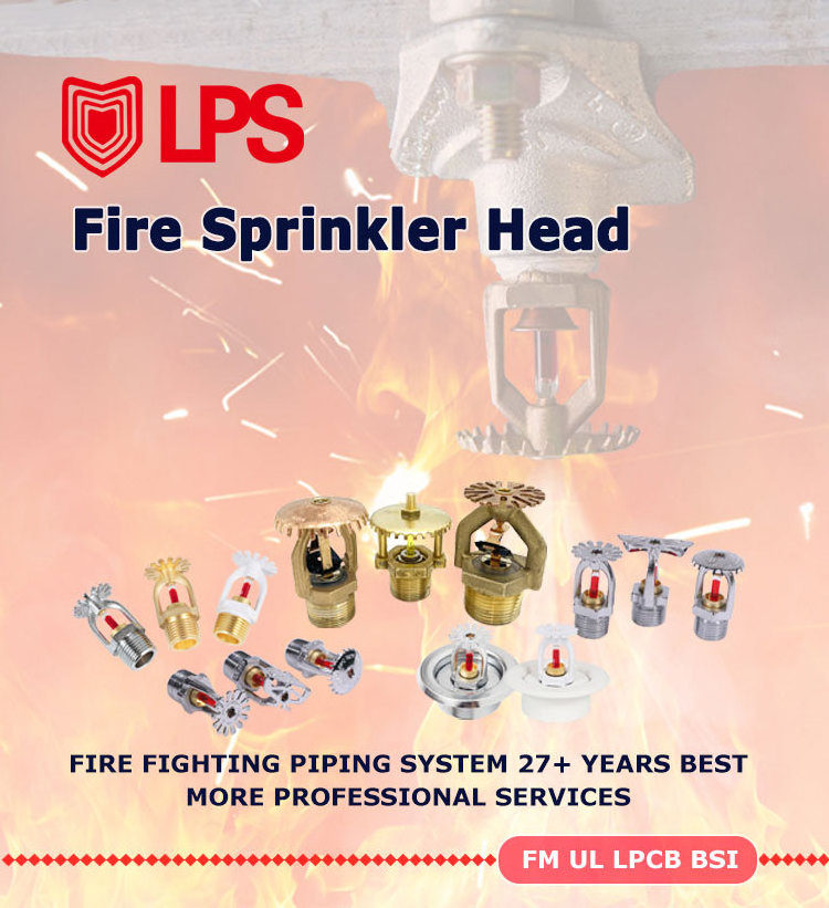 FM UL Fire Sprinkler System Fire Extinguishing System Products Fire Sprinkler heads