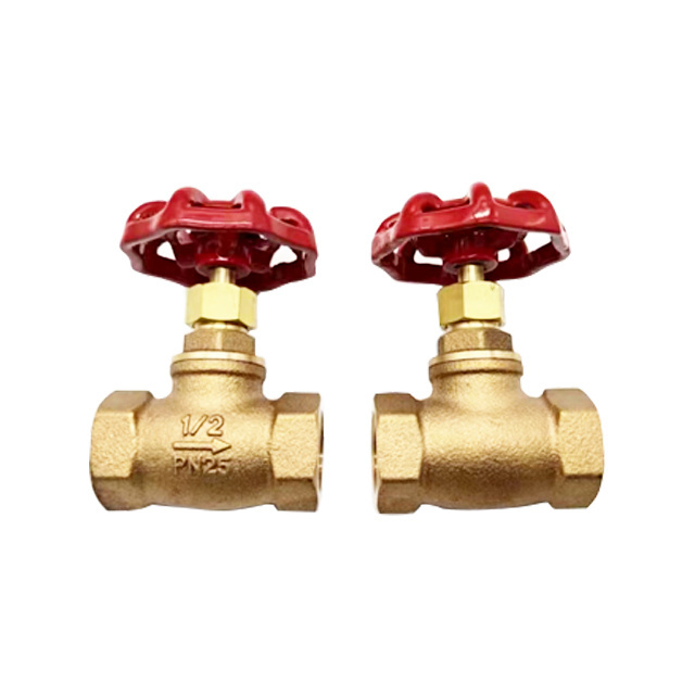 Fire Fighting Pipes Fire Protection System Female Thread Brass Stop Valve Copper Globe Valve